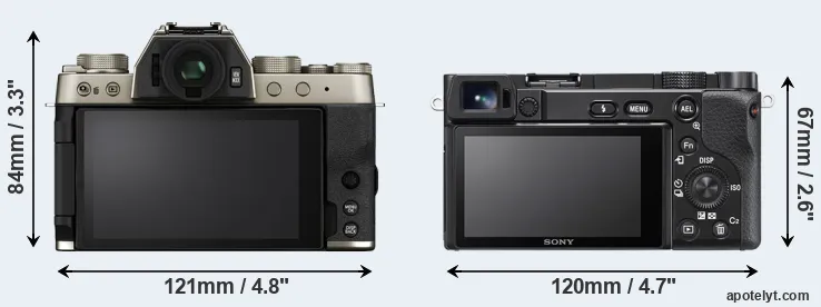 Comparison X-T200 or A6100 rear