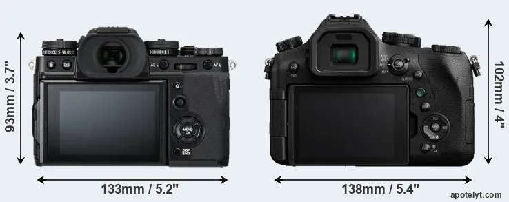 Comparison X-T3 or FZ2500 rear