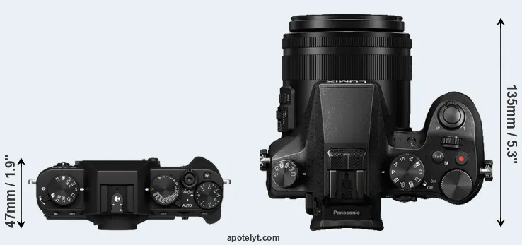 Compare X-T30 II versus FZ2000 top