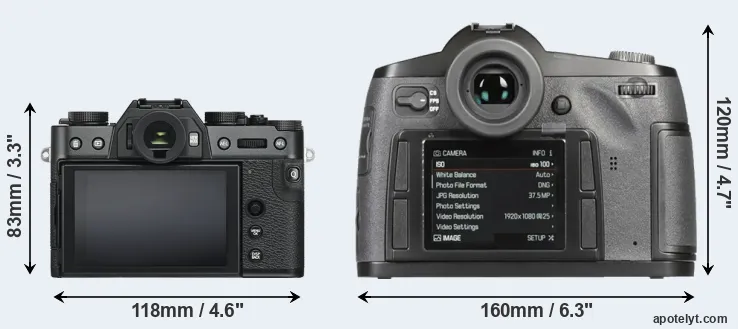 Comparison X-T30 or S-E Typ 006 rear
