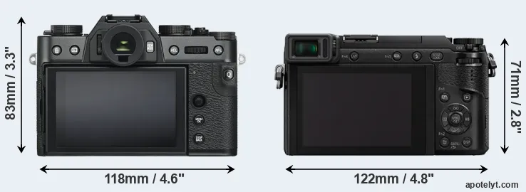 Comparison X-T30 or GX80 rear