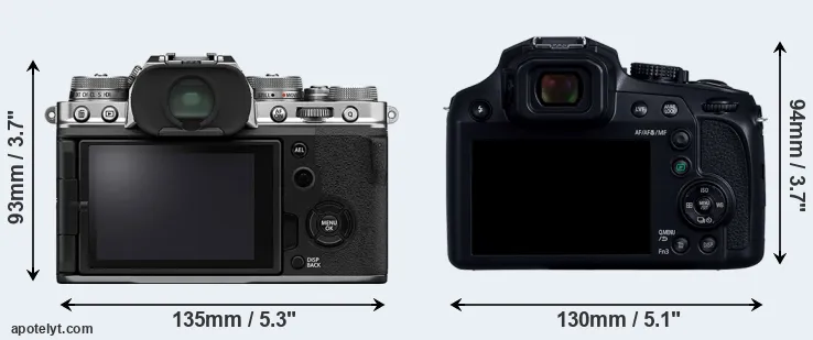 Comparison X-T4 or FZ80D rear