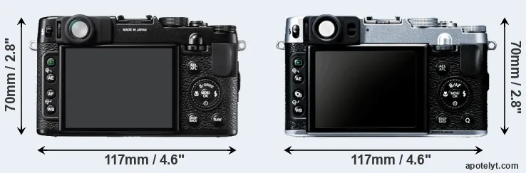 Comparison X10 or X20 rear