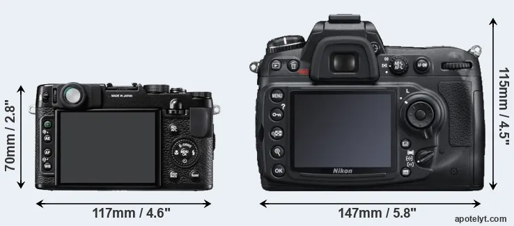 Comparison X10 or D300S rear