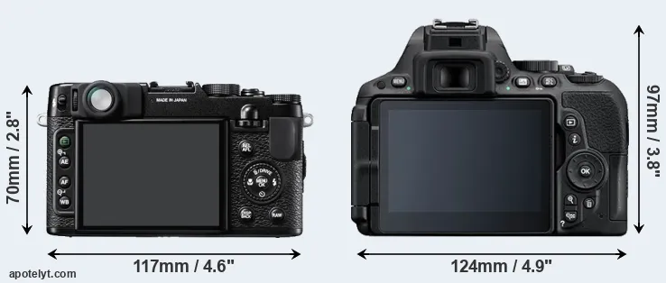 Comparison X10 or D5500 rear