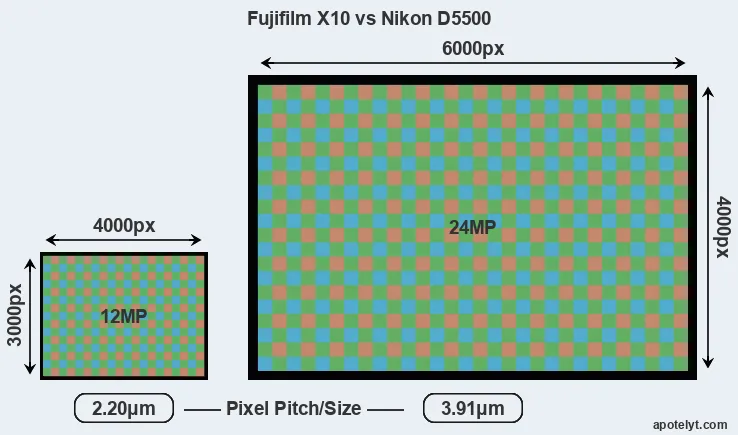 X10 versus D5500 MP
