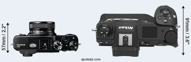 Compare X10 versus Z9 top