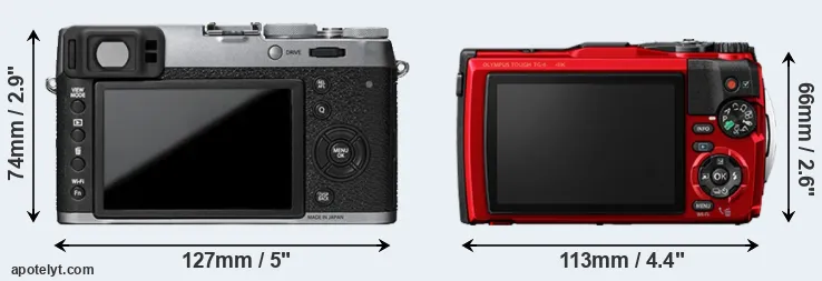 Comparison X100T or TG-6 rear