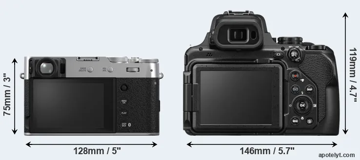 Comparison X100VI or P1100 rear