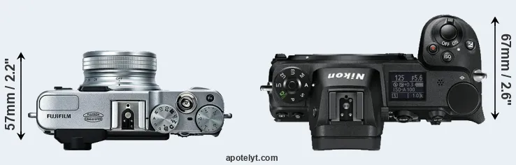 Compare X20 versus Z6 top