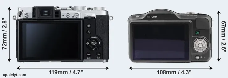 Comparison X30 or GF3 rear