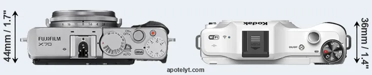 Compare X70 versus S-1 top