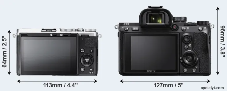Comparison X70 or A7 III rear