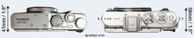Compare XF10 versus E-PL8 top