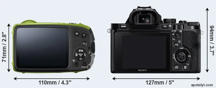 Comparison XP120 or A7R rear