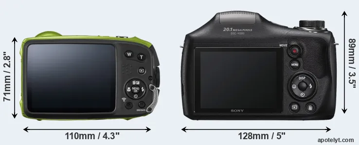 Comparison XP120 or H300 rear