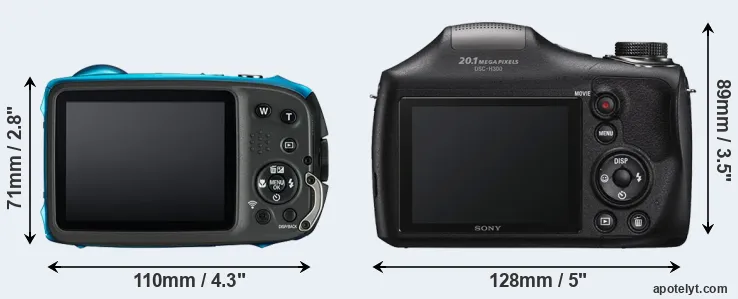 Comparison XP130 or H300 rear