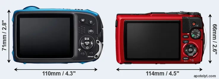 Comparison XP140 or TG-7 rear