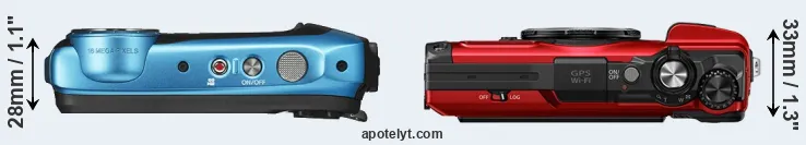 Compare XP140 versus TG-7 top
