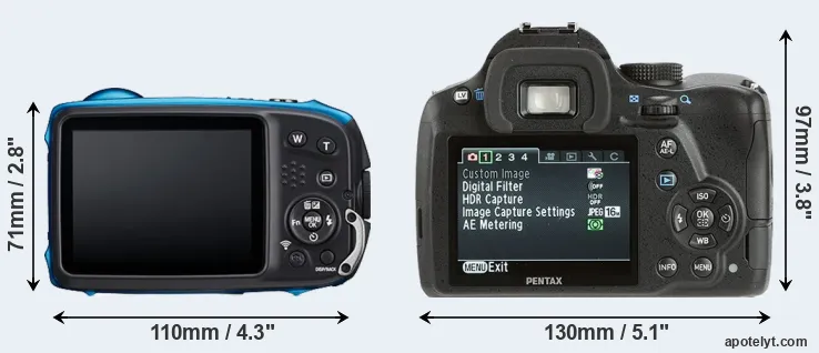 Comparison XP140 or K-500 rear
