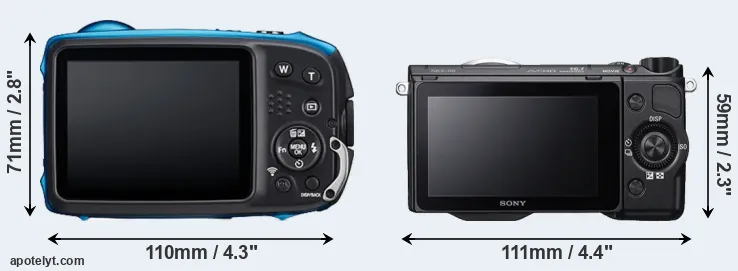 Comparison XP140 or NEX-5R rear