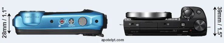 Compare XP140 versus NEX-5R top