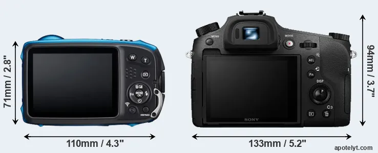 Comparison XP140 or RX10 III rear