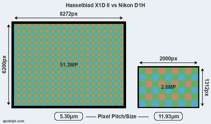 X1D II versus D1H MP