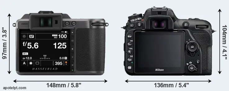 Comparison X1D II or D7500 rear