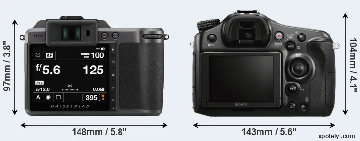 Comparison X1D II or A68 rear