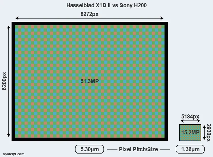 X1D II versus H200 MP
