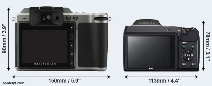 Comparison X1D or L840 rear