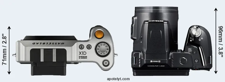 Compare X1D versus L840 top