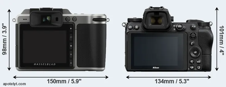 Comparison X1D or Z6 rear