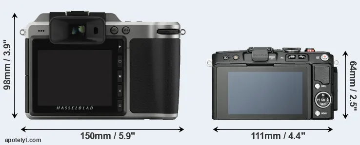Comparison X1D or E-PL6 rear