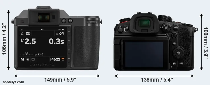 Comparison X2D 100C or GH6 rear