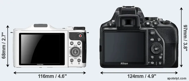 Comparison S-1 or D3500 rear