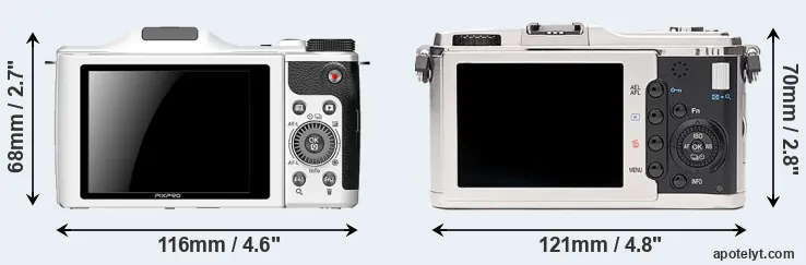 Comparison S-1 or E-P1 rear
