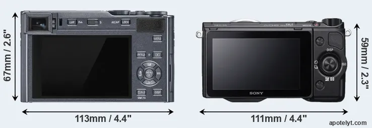 Comparison C-LUX or NEX-5R rear