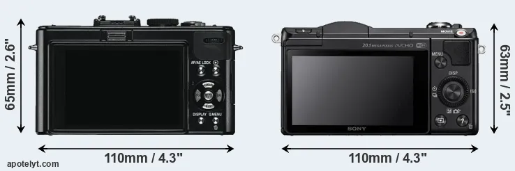 Comparison D-LUX 5 or A5000 rear
