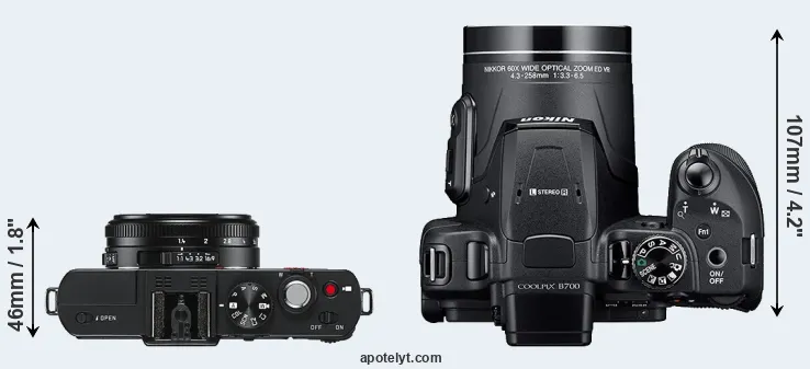 Compare D-LUX 6 versus B700 top