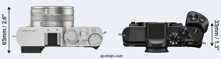 Compare D-LUX 7 versus V3 top