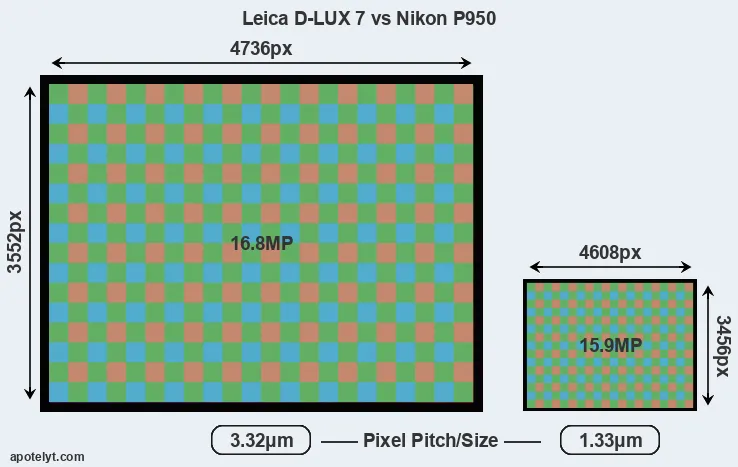 D-LUX 7 versus P950 MP