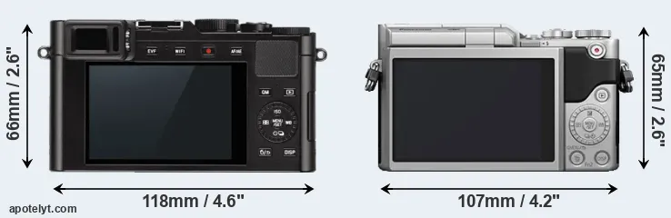 Comparison D-LUX Typ 109 or GX850 rear