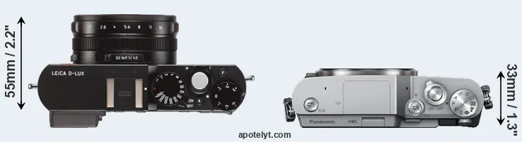 Compare D-LUX Typ 109 versus GX850 top