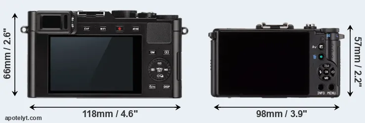 Comparison D-LUX Typ 109 or Pentax Q rear