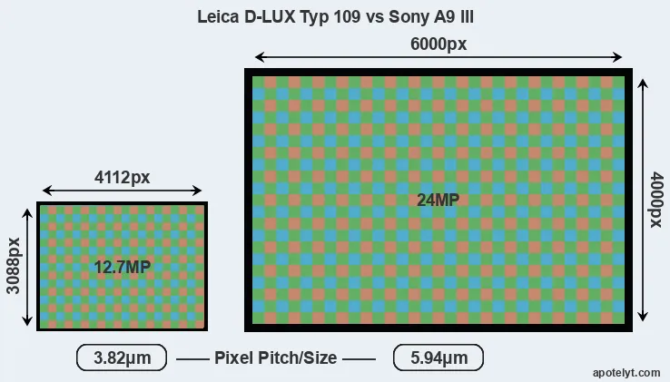 D-LUX Typ 109 versus A9 III MP