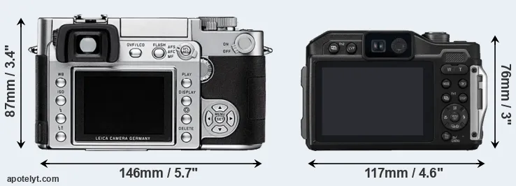 Comparison Digilux 3 or FT7 rear
