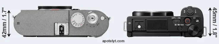 Compare M-E Typ 240 versus ZV-E10 top