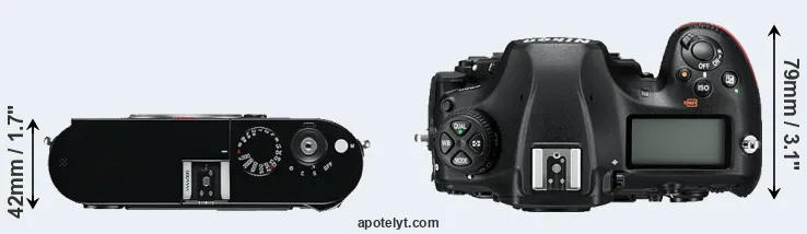 Compare M Typ 240 versus D850 top